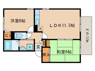 エクレ－ル遠野の物件間取画像